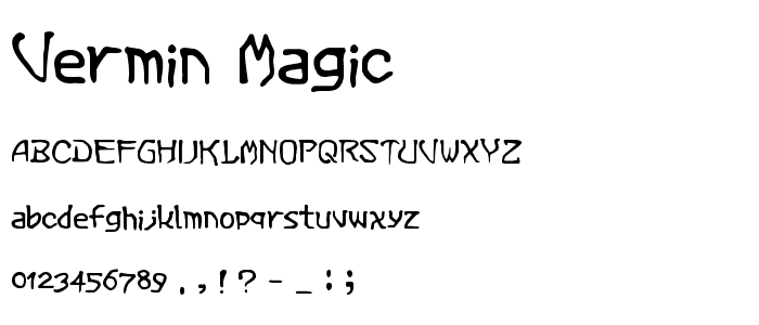 Vermin Magic font